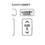 simboli tasti umidify condizionatore